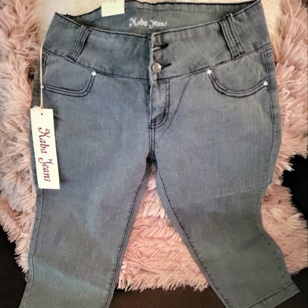 NWT Kaba Denim Capris - Picture 1 of 6